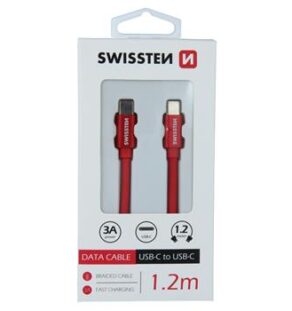 SWISSTEN ΚΑΛΩΔΙΟ ΤΥΡΕ-C/TYPE-C 1.2 RED